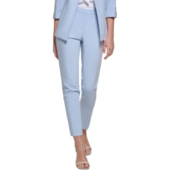 Brand New Women's Calvin Klein Suit Baby Blue Trousers Dress Pants - Picture 6 of 14